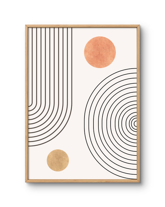 Geometric Balance Abstract Wall Art