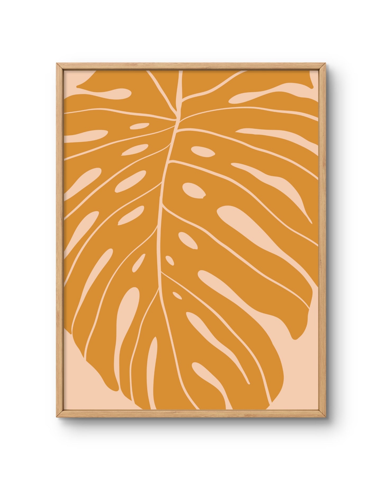 Golden Monstera Leaf