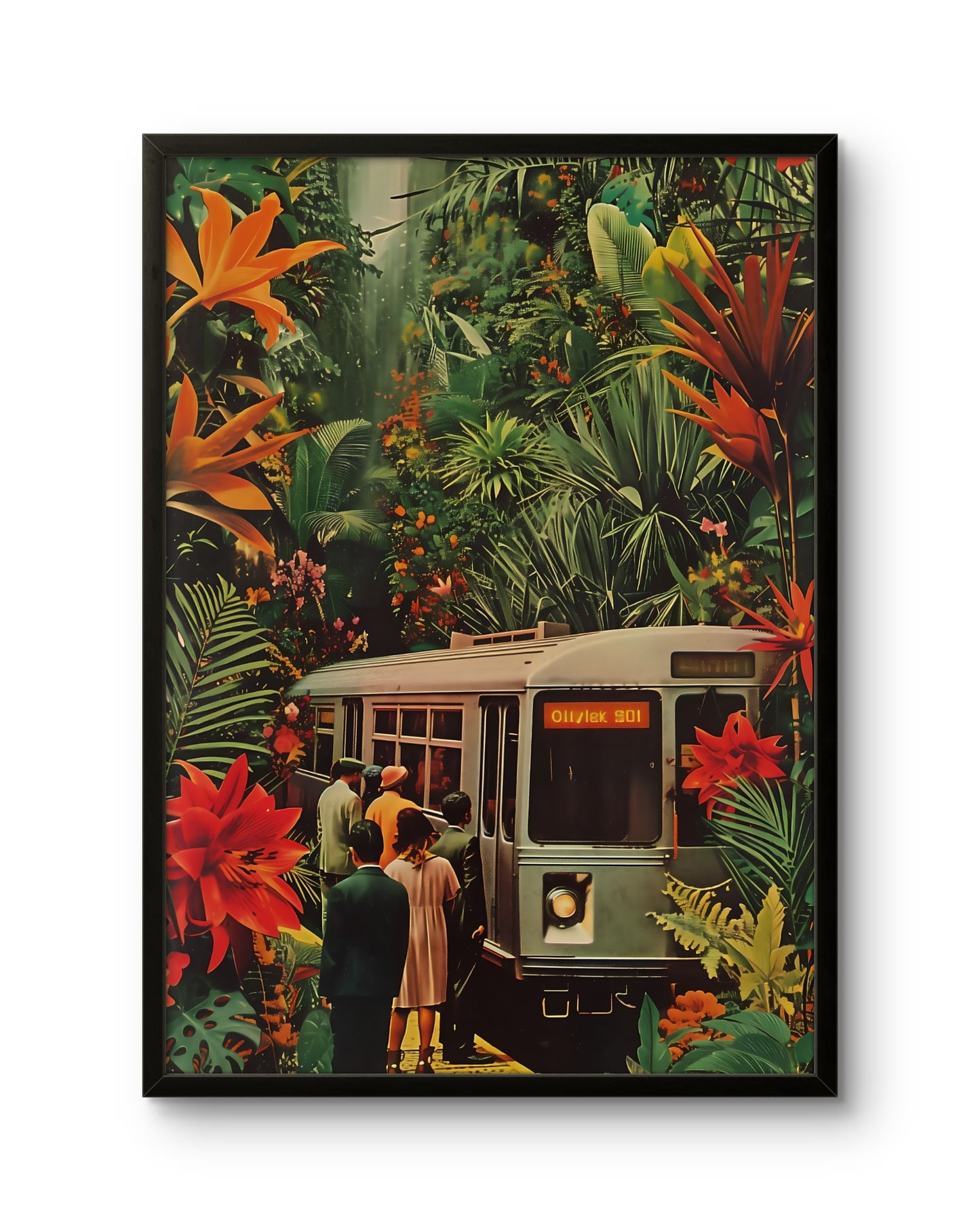 Jungle Train Fantasy Poster