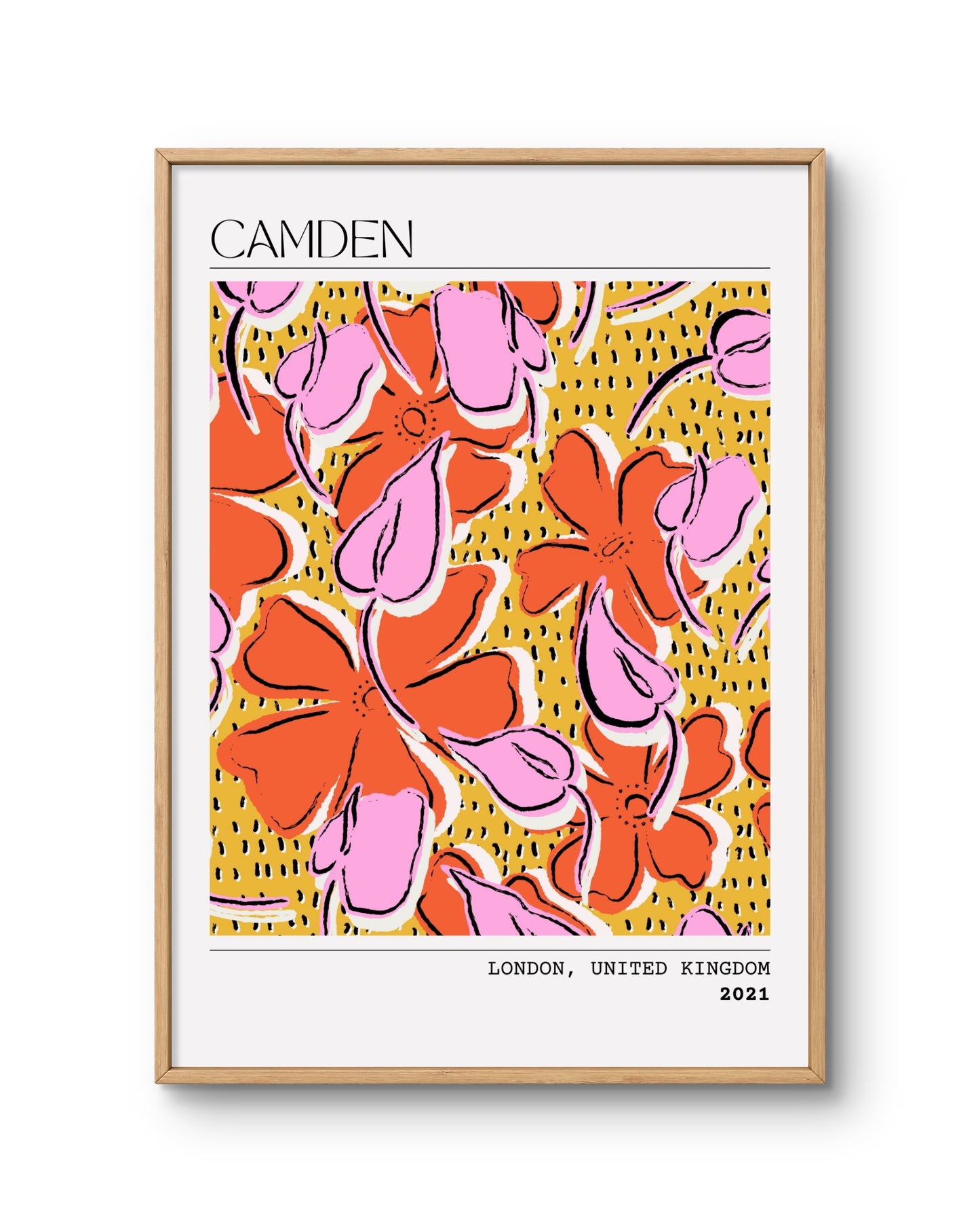 Camden Floral Abstract Poster