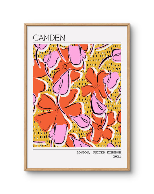 Camden Floral Abstract Poster