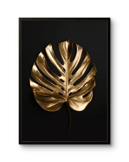 Golden Monstera Single Leaf