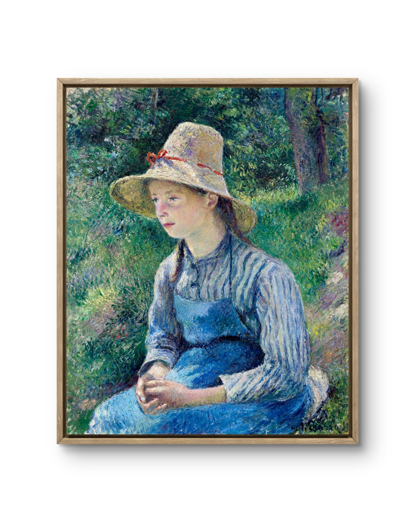 Young Peasant Girl in a Straw Hat