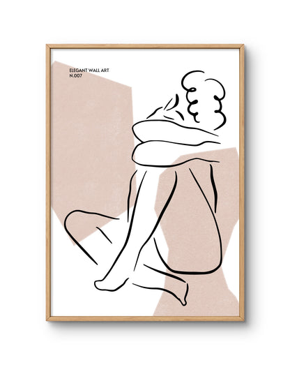 Elegant Minimalist Figure Line Art