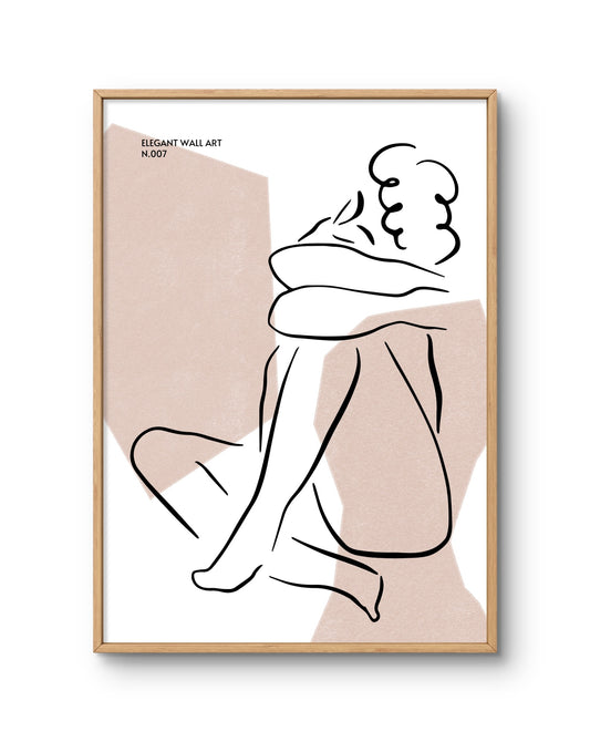 Elegant Minimalist Figure Line Art