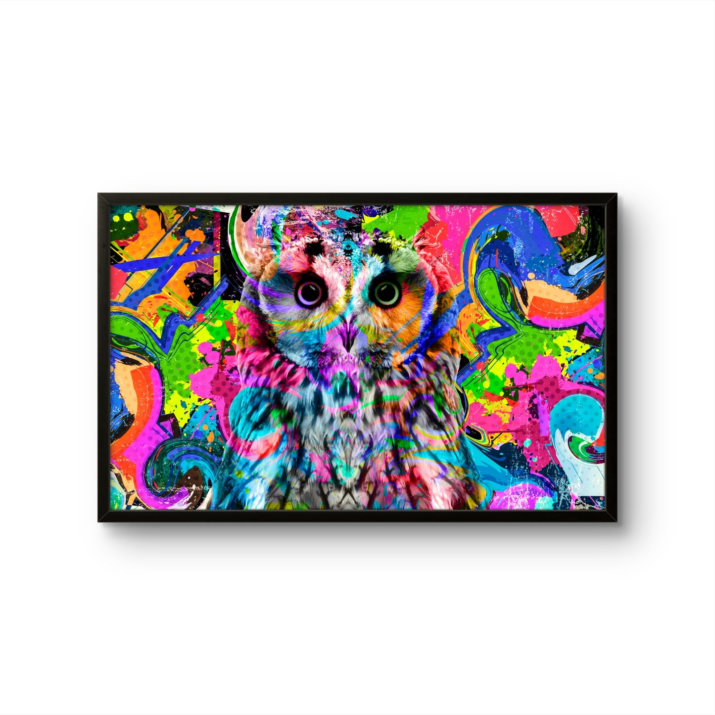 Psychedelic Owl Urban Night Watch
