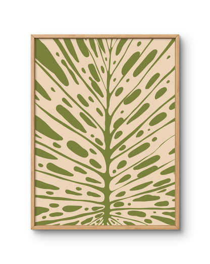 Organic Palm Leaf Pattern