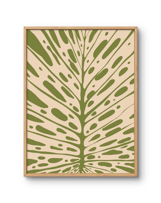 Organic Palm Leaf Pattern