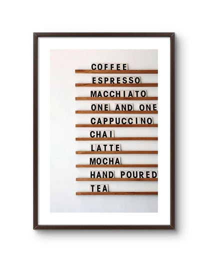 Coffee Menu Dreams