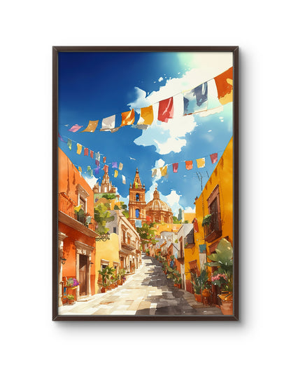Colorful Mediterranean Street