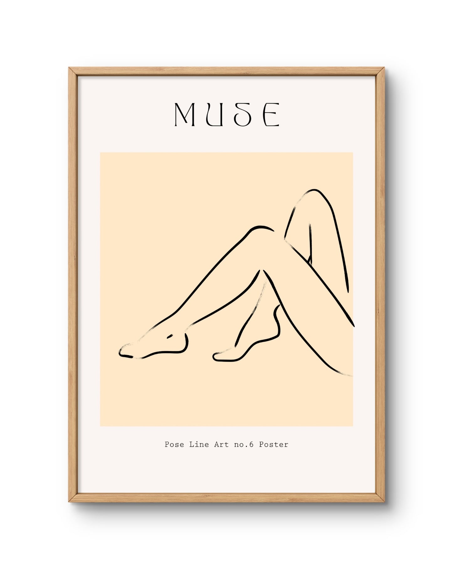 Muse Seated Figure Line Art