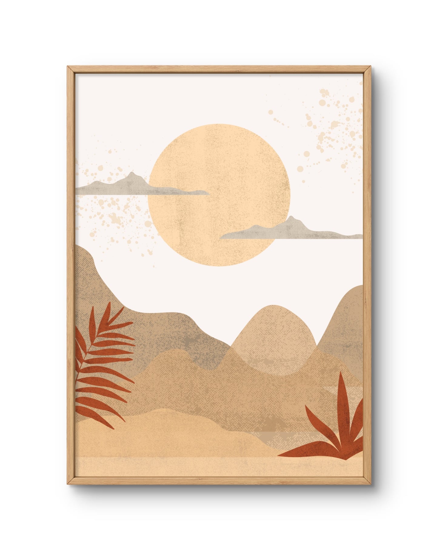 Desert Sun and Palms