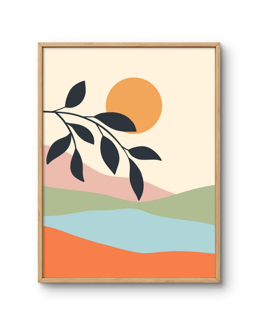 Sunset Hills Abstract Landscape
