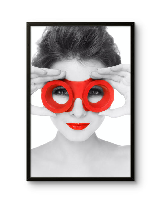 Woman With Red Goggles