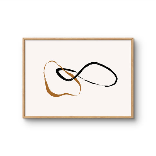Minimal Loop Lines (black & camel)