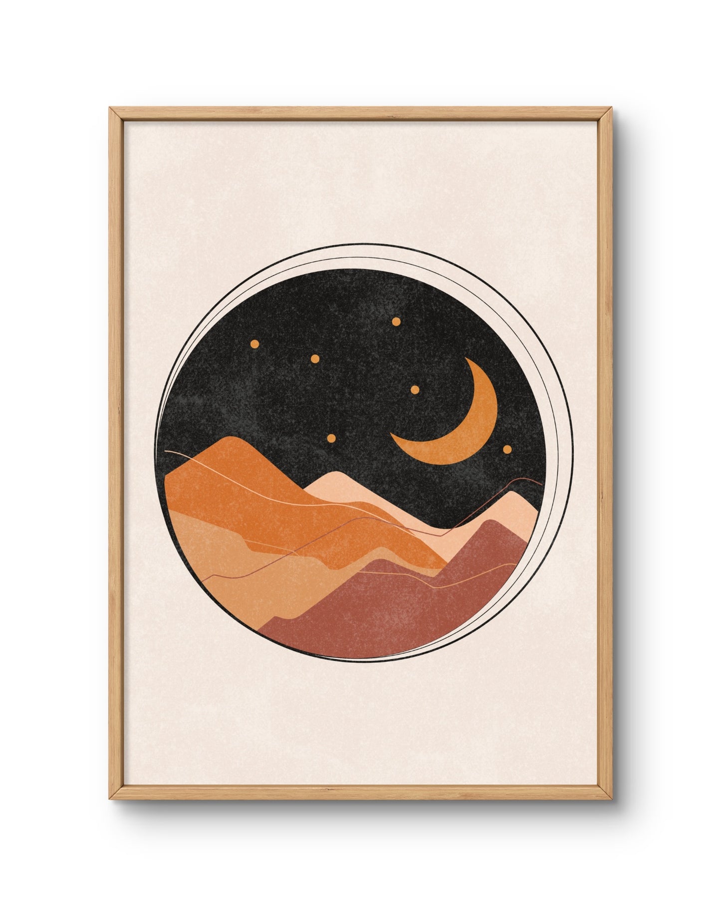 Desert Moon Landscape Print
