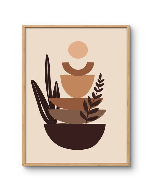 Abstract Balance Stones Poster