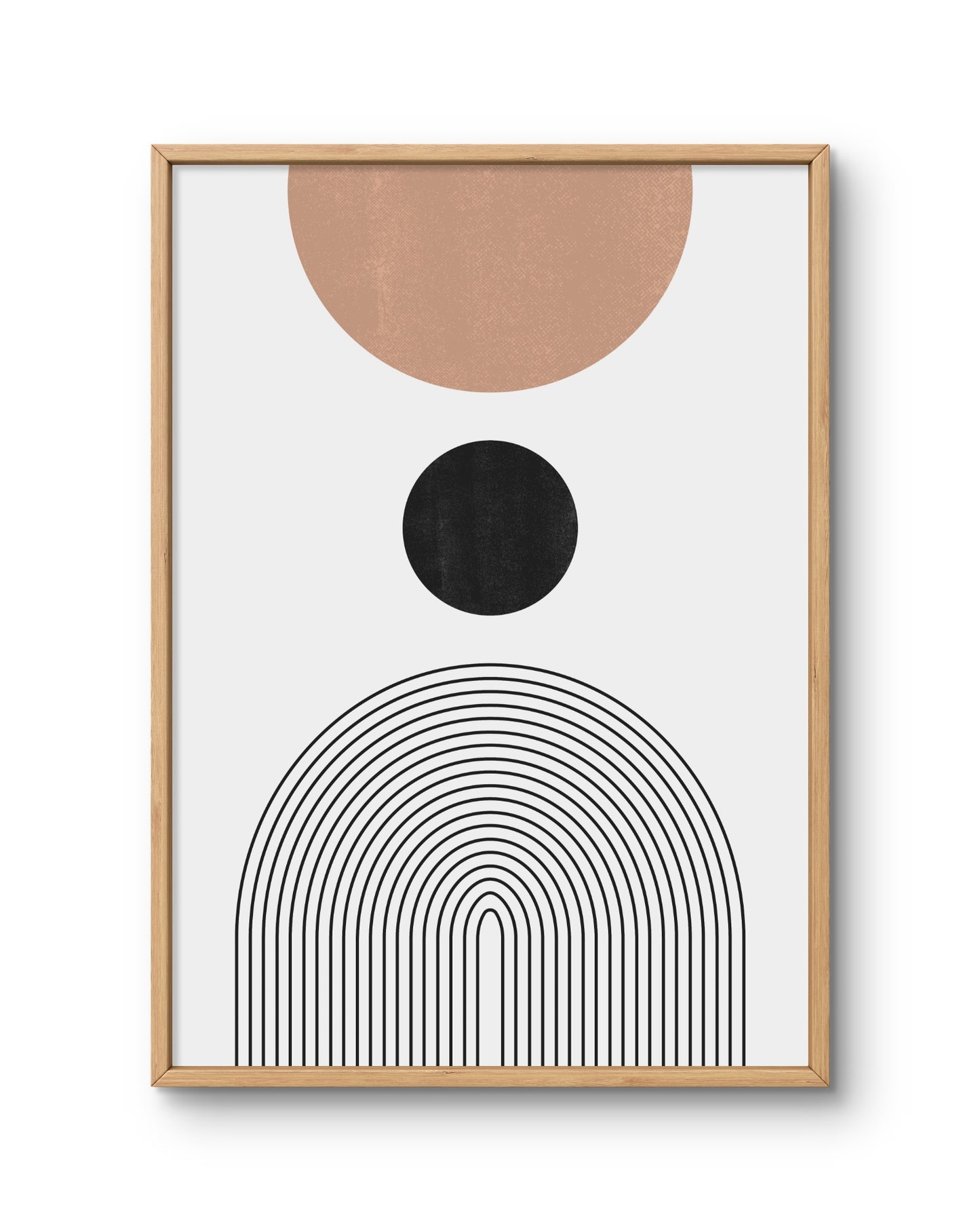 Modern Arch Geometry Neutral Poster