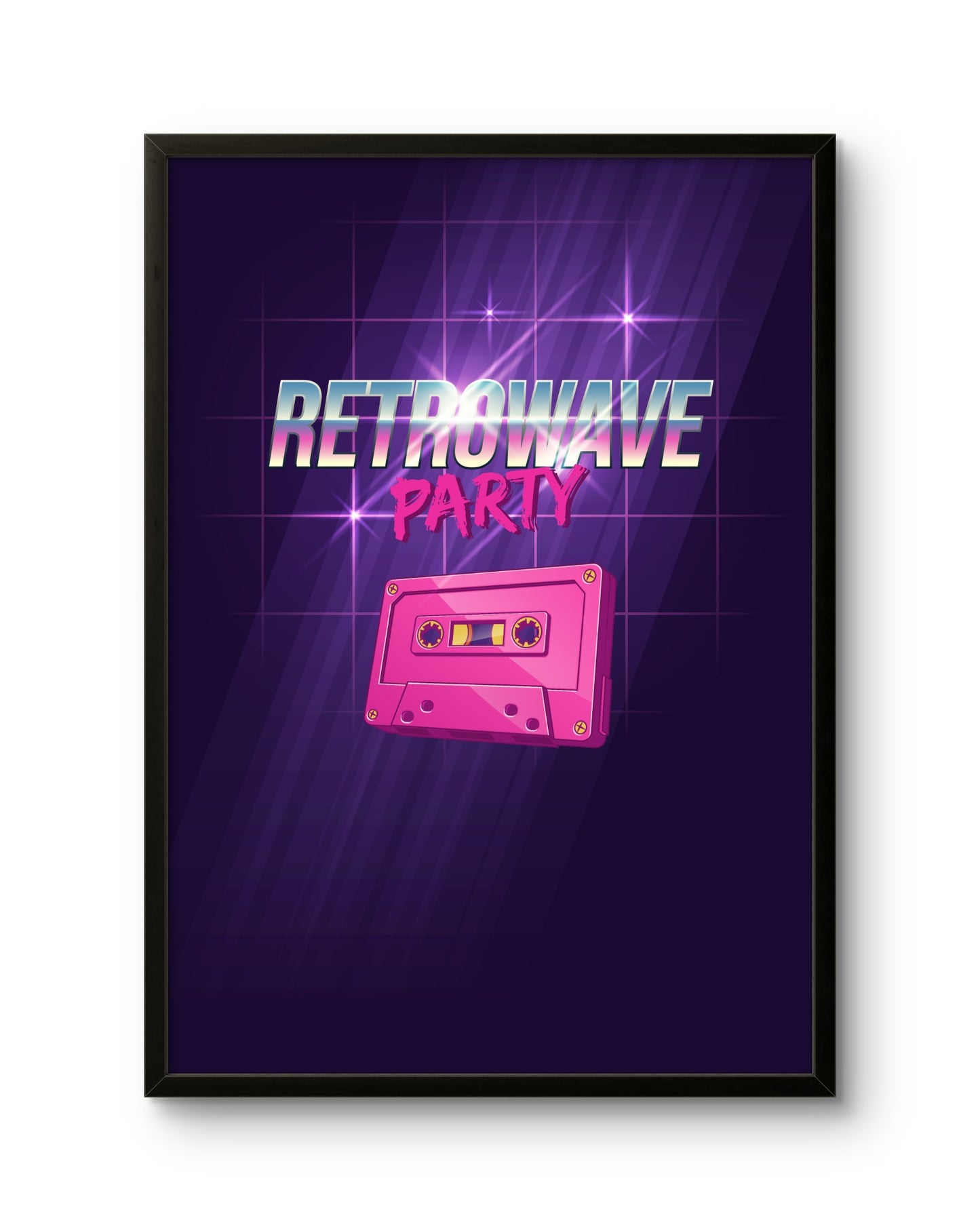 Retrowave Cassette Tape Poster