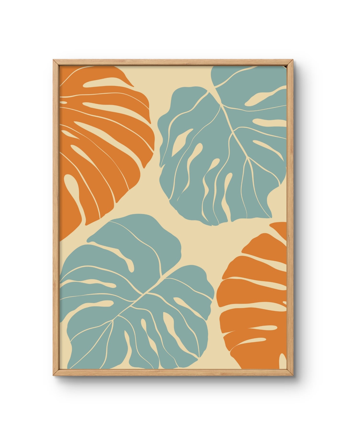 Botanical Leaf Study in Earth Tones