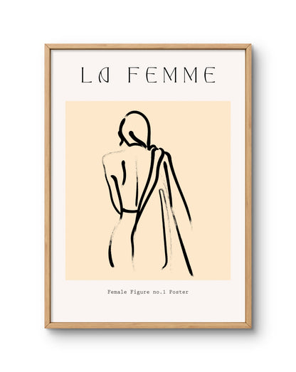 La Femme Standing Female Silhouette