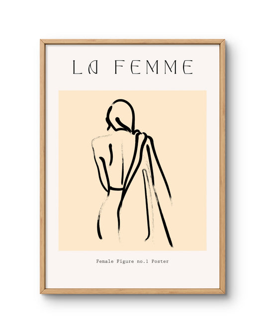 La Femme Standing Female Silhouette