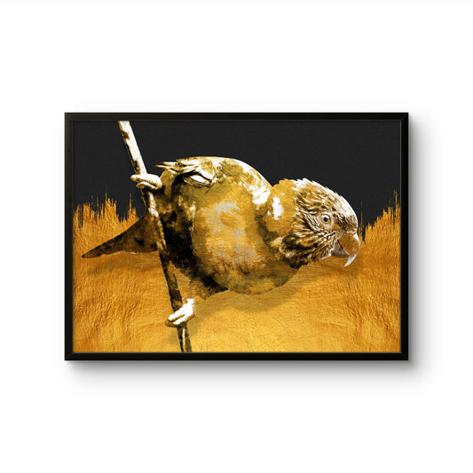 Golden Parrot Perch