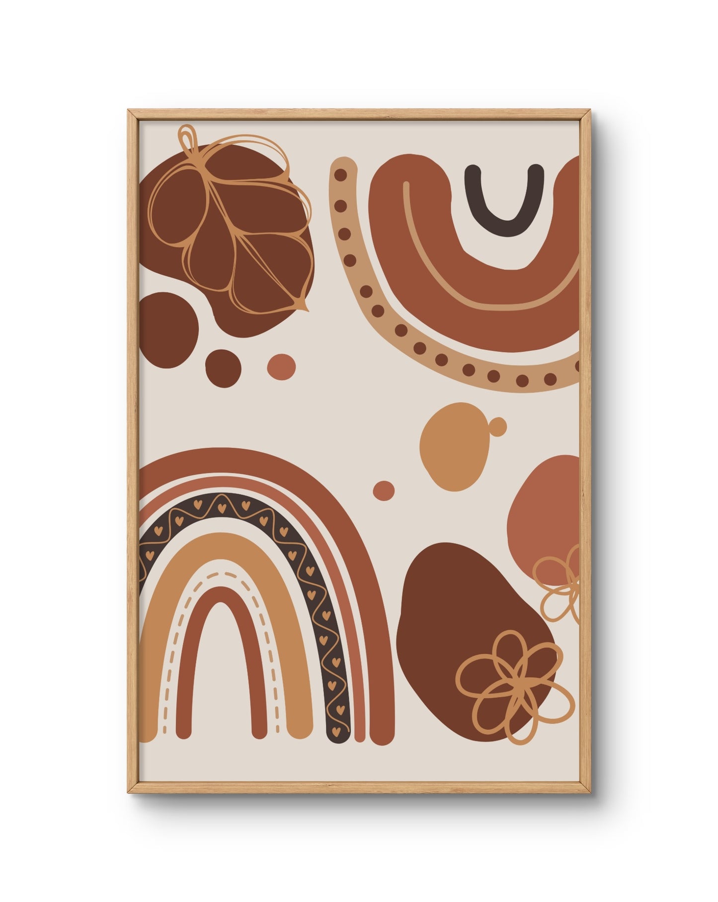 Boho Rainbow Pattern Composition