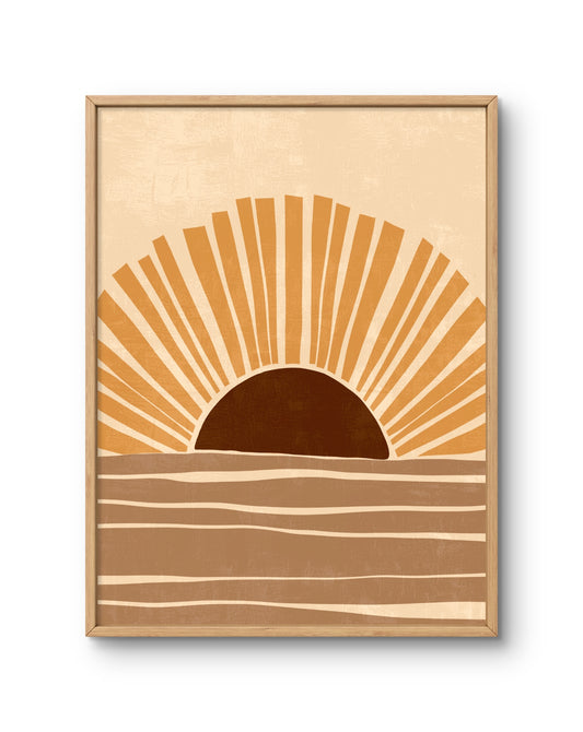 Minimalist Desert Sunrise