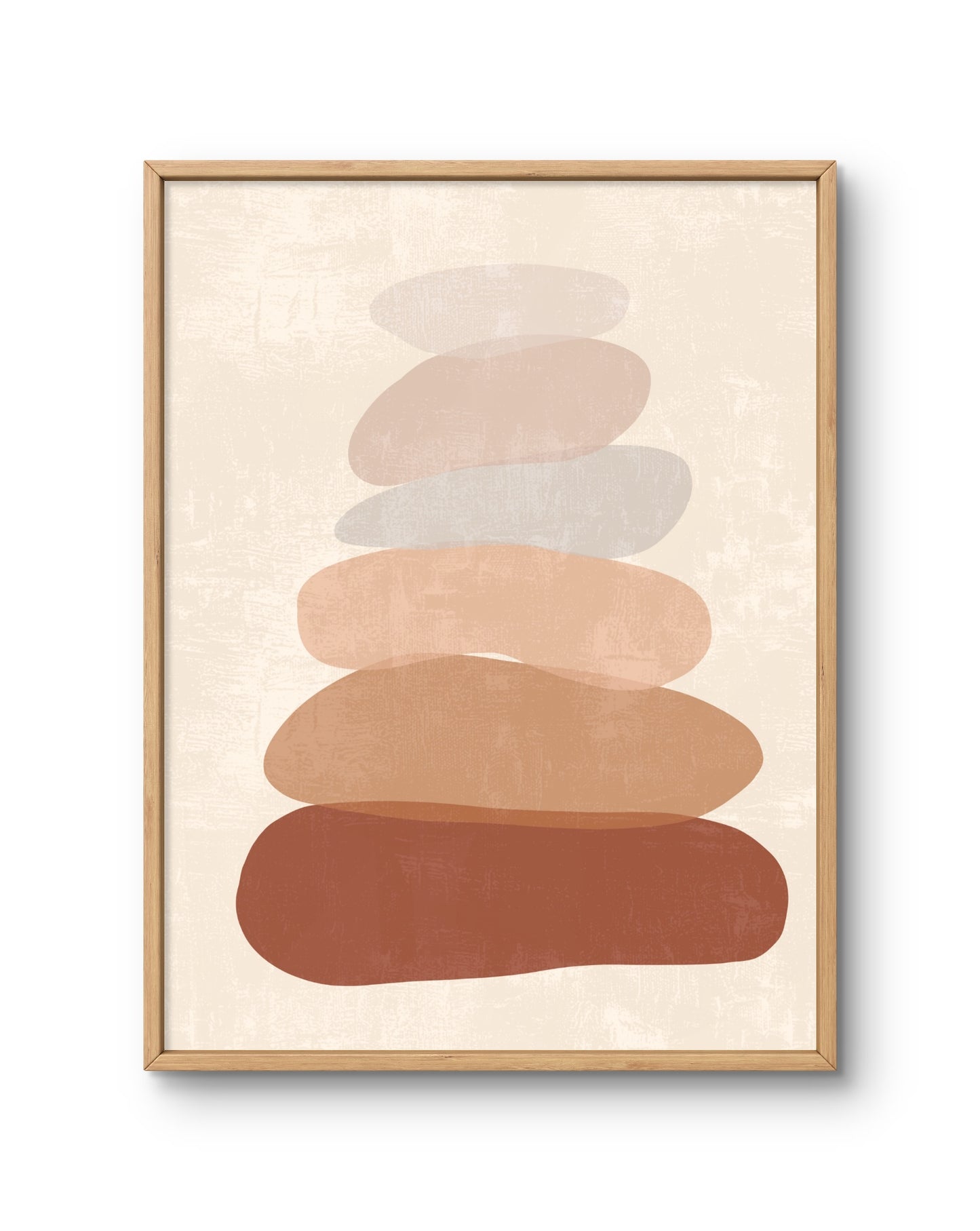 Stacked Organic Stones Abstract