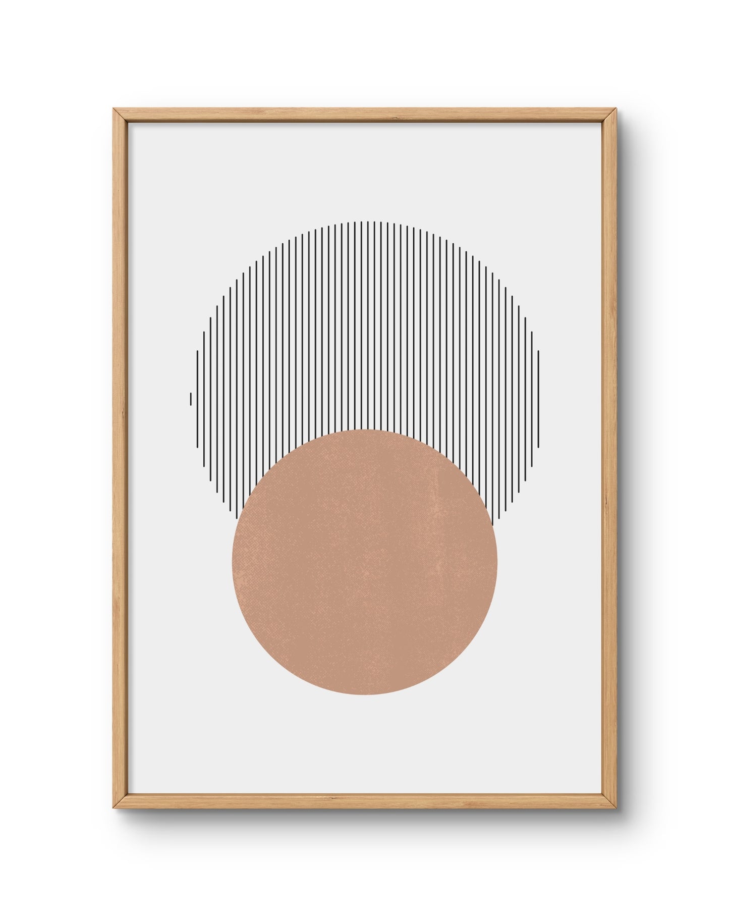 Half Circle Modern Abstract Poster