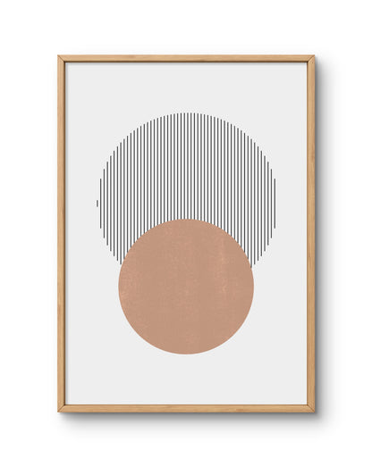 Half Circle Modern Abstract Poster