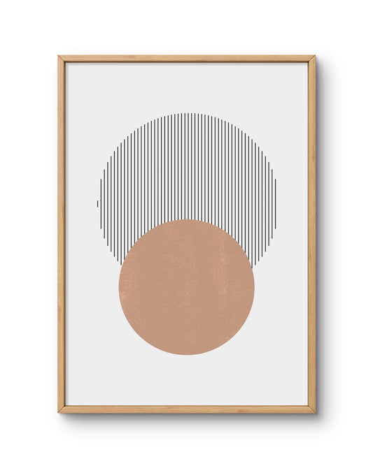 Half Circle Modern Abstract Poster