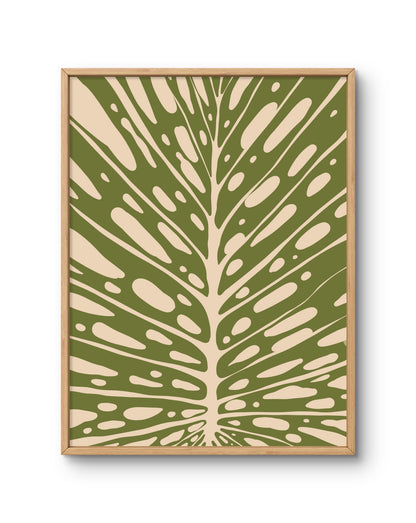 Modern Botanical Leaves Composition