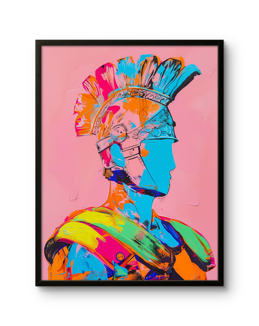 Neon Roman Soldier