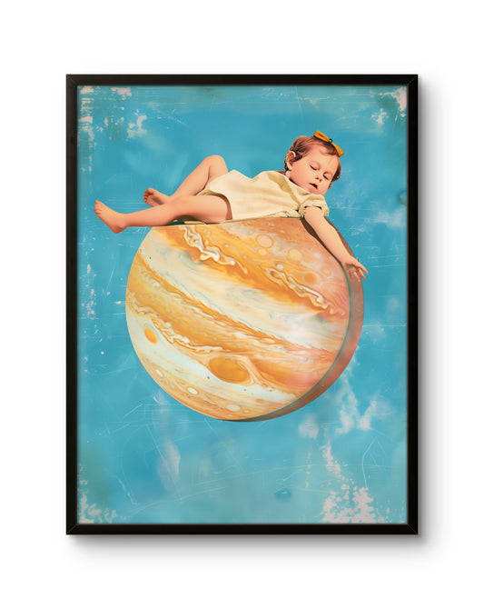 Baby on Jupiter Dream Poster