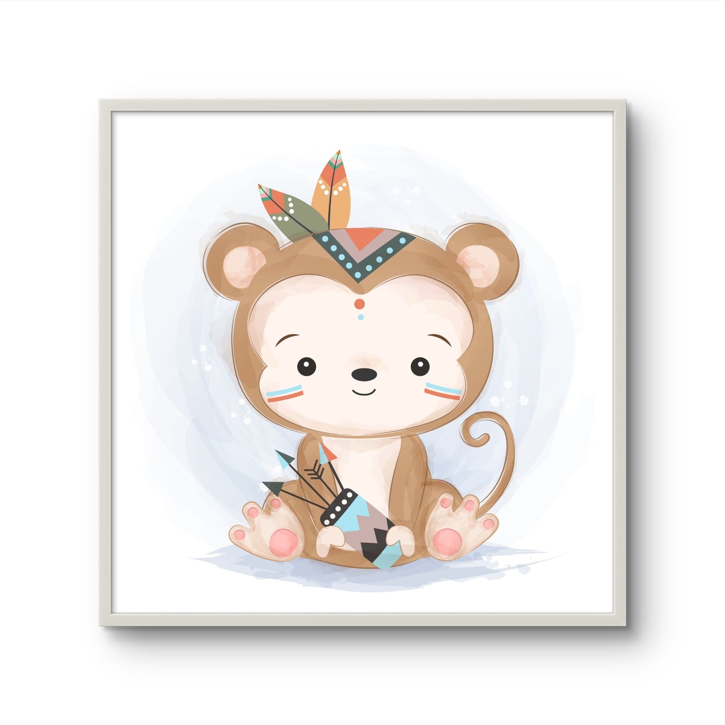 Little Monkey with Tribal Headband