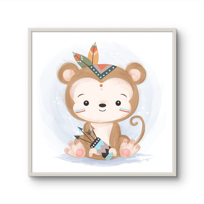 Little Monkey with Tribal Headband