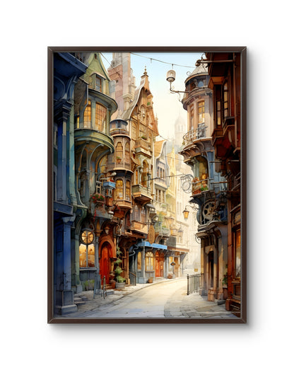 Charming European Street