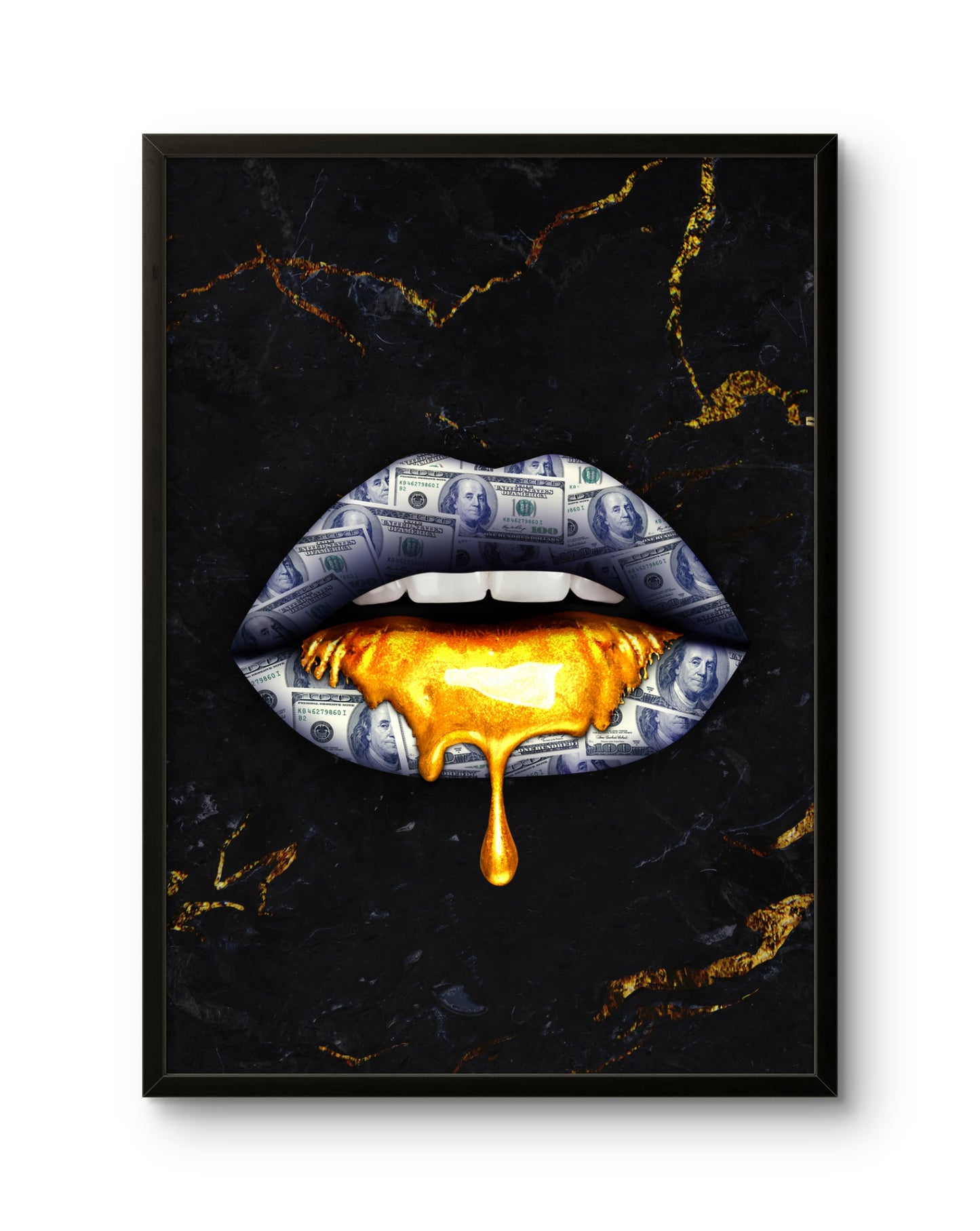 Money Lips Gold Drip