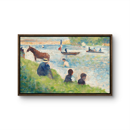 Bathers at Asnières — by Georges Seurat