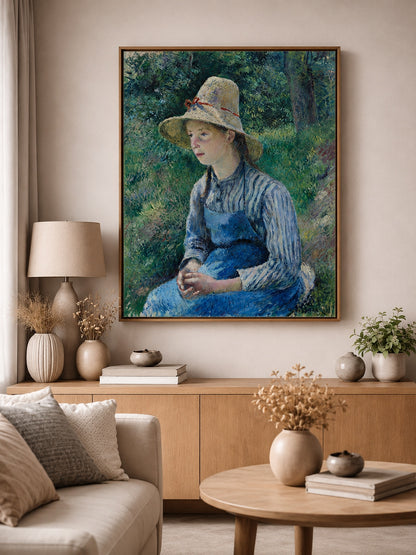 Young Peasant Girl in a Straw Hat