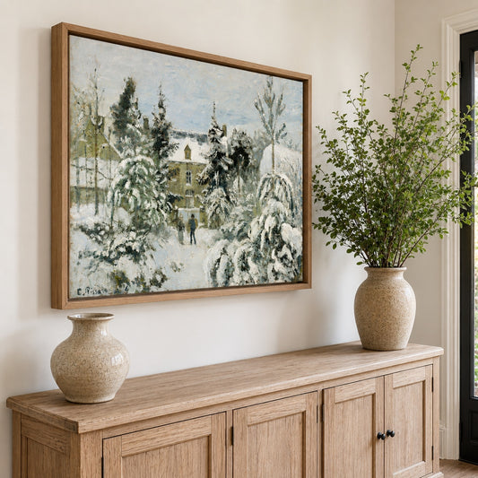 The Garden at Pontoise, Snow