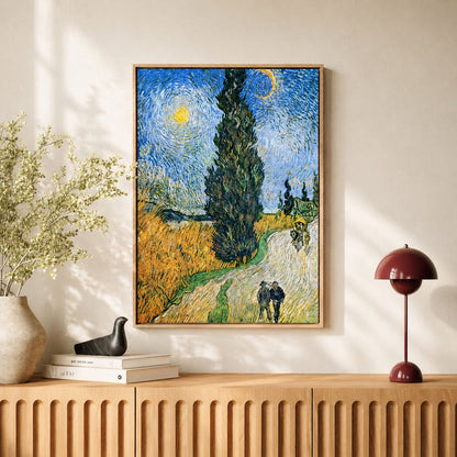 Road with Cypress and Star