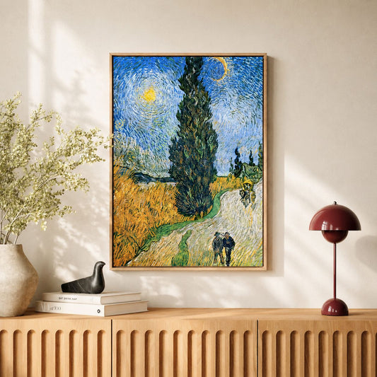 Road with Cypress and Star