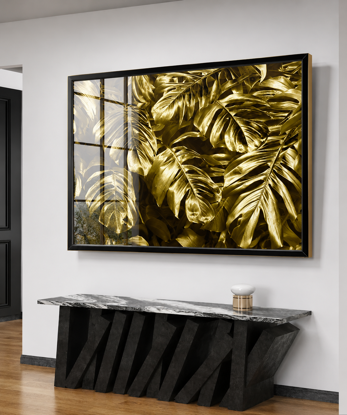 Golden Tropical Leaves
