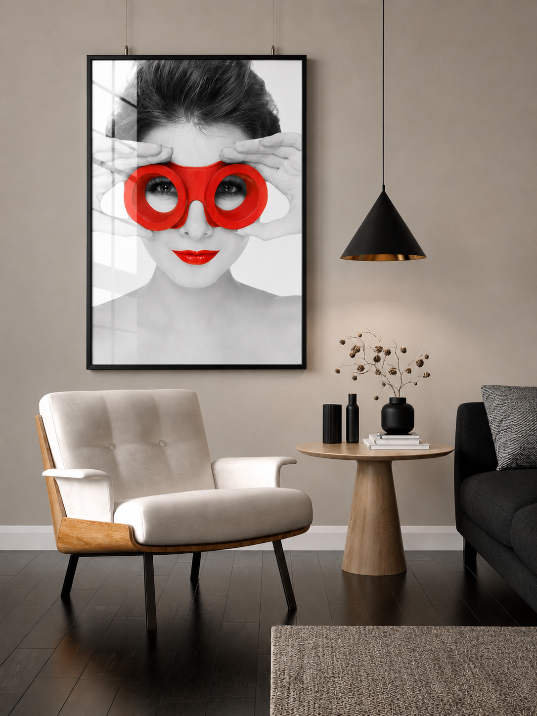 Woman With Red Goggles