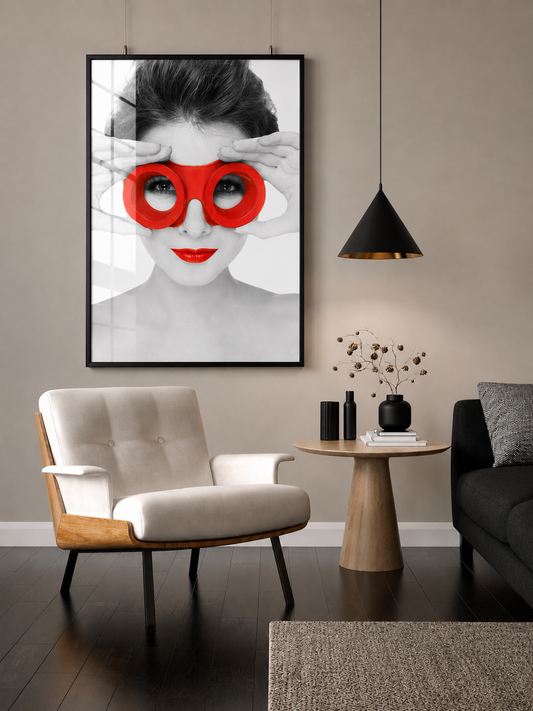 Woman With Red Goggles