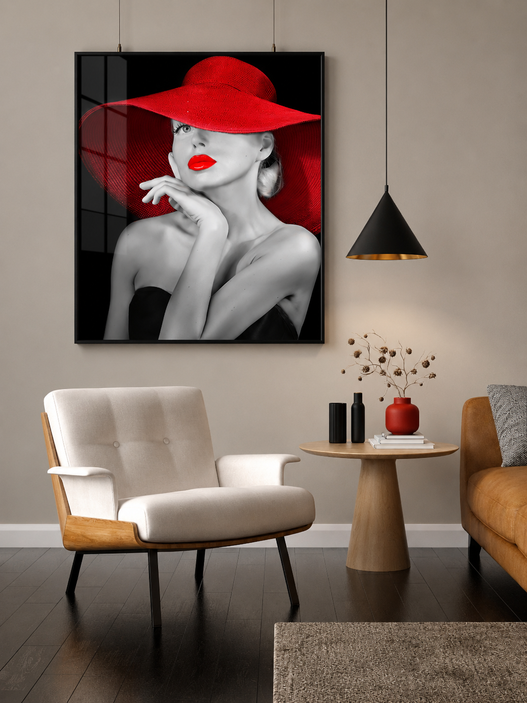 Lady in Red Retro Elegance