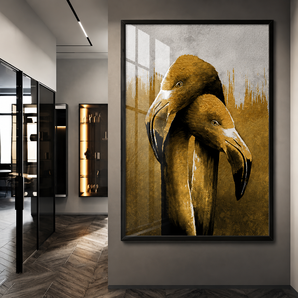 Golden Flamingo Duo